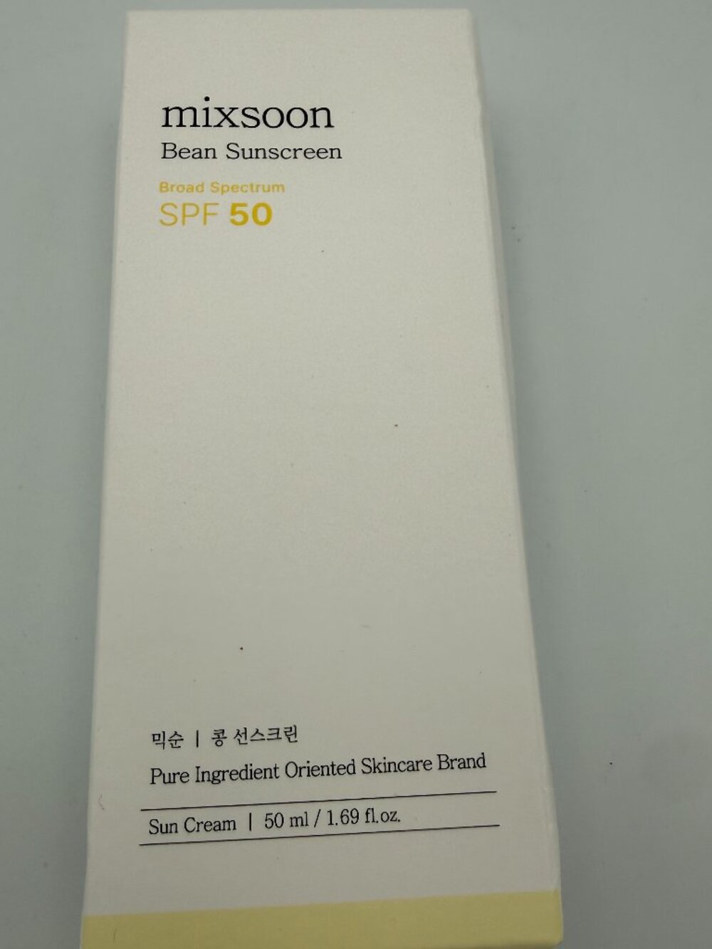 mixsoon Bean Sunscreen Broad Spectrum SPF 50 Sun Cream 50 ml / 1.69 fl. oz. New